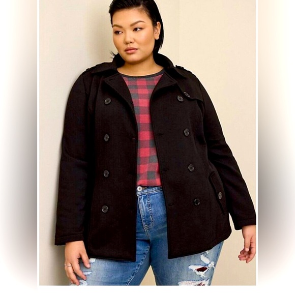 Torrid fleece peacoat multiple sizes - Picture 1 of 4